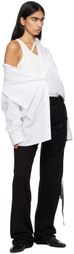 Ann Demeulemeester Black Meya 5-Pockets Asymmetric Waistband Jeans