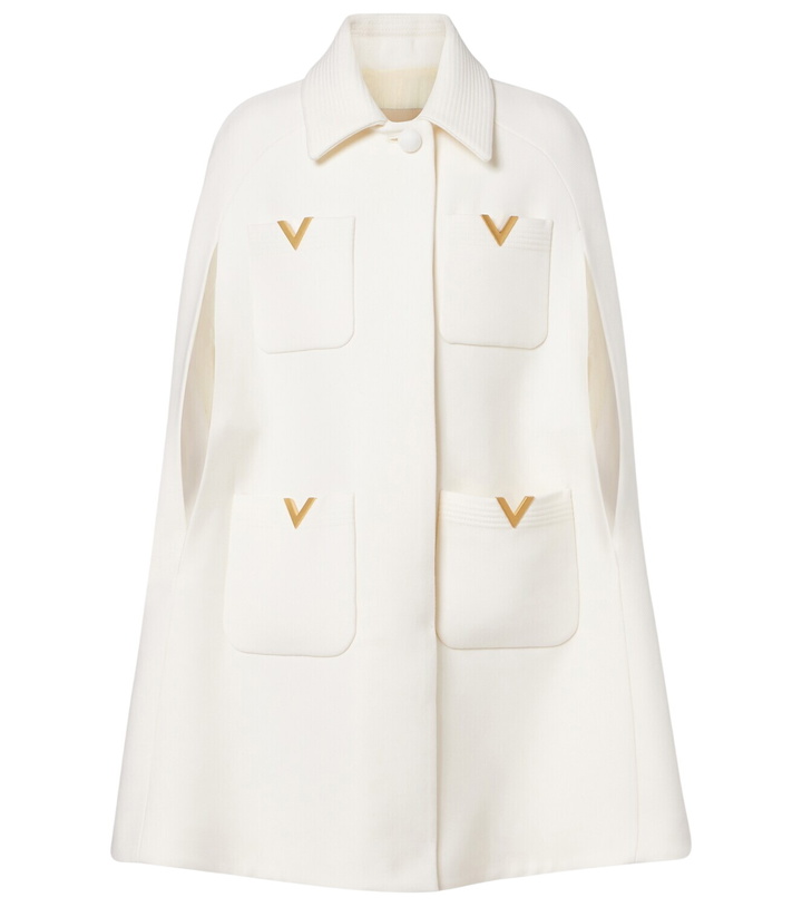 Photo: Valentino VLogo wool cape
