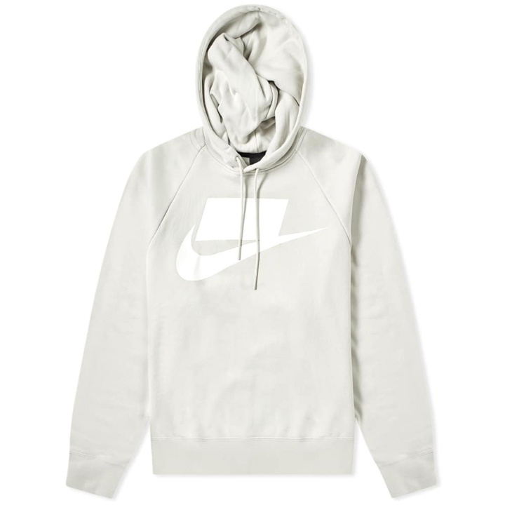 Photo: Nike NSW Block Futura Popover Hoody Light Bone & White