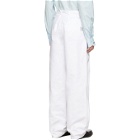 Raf Simons White Heroes and Losers Wide Fit Trousers