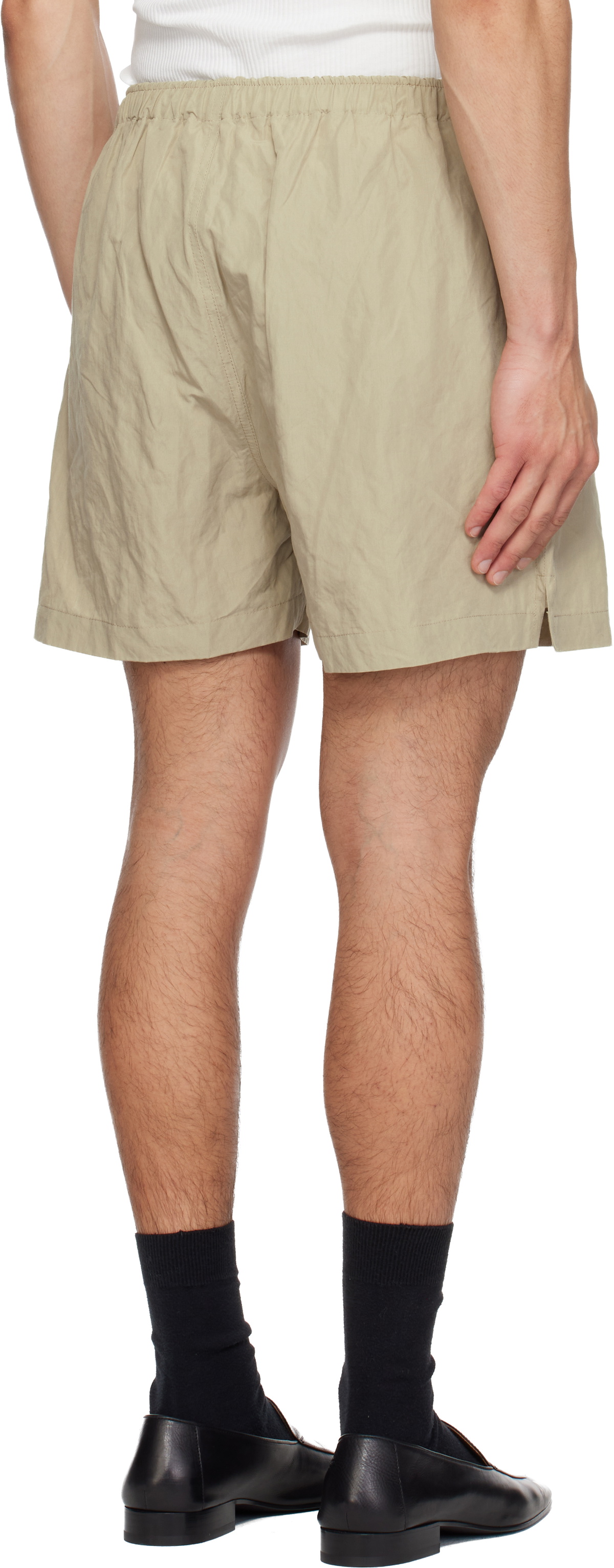 WILLY CHAVARRIA Taupe Willy Woven Boxer Shorts