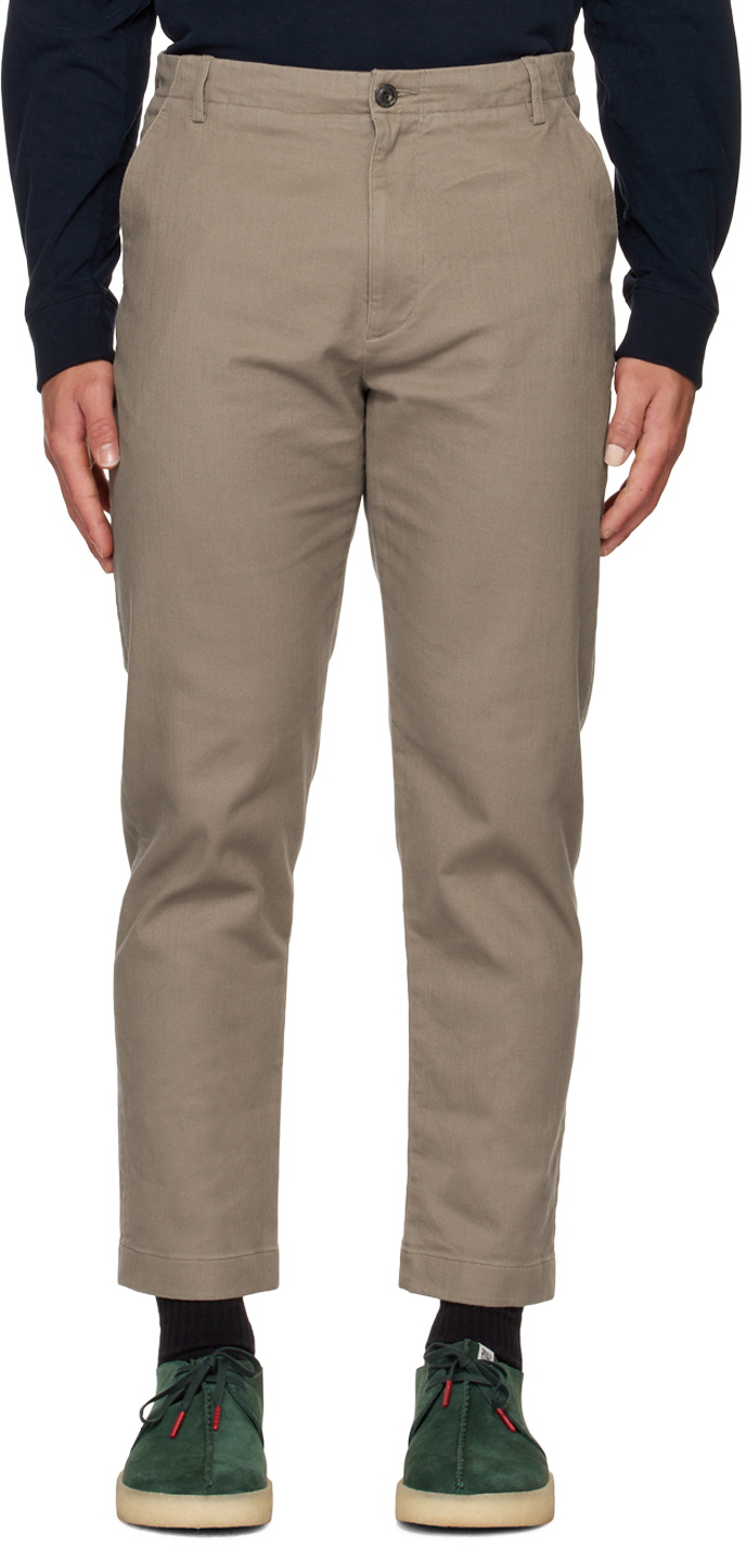 Vince Beige Cotton Trousers