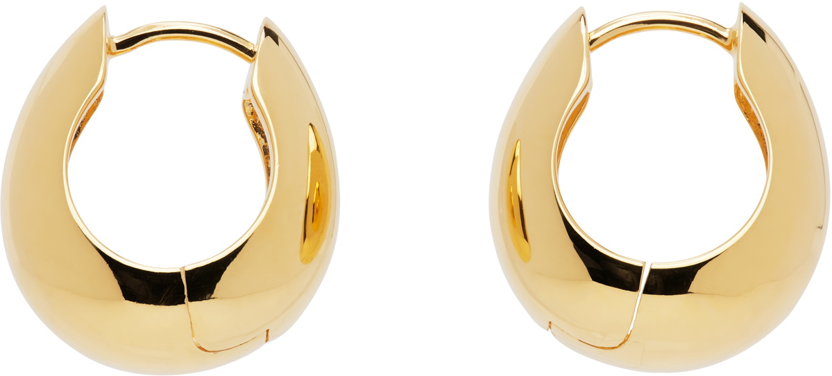 Real 14kt White Gold Polished Hinged Hoop Earrings