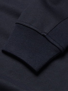 LORO PIANA - Virgin Wool-Blend Half-Zip Sweater - Blue - S