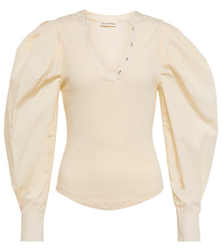 Photo: Ulla Johnson Long-sleeved V-neck top