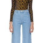 Eckhaus Latta Blue Wide-Leg Jeans