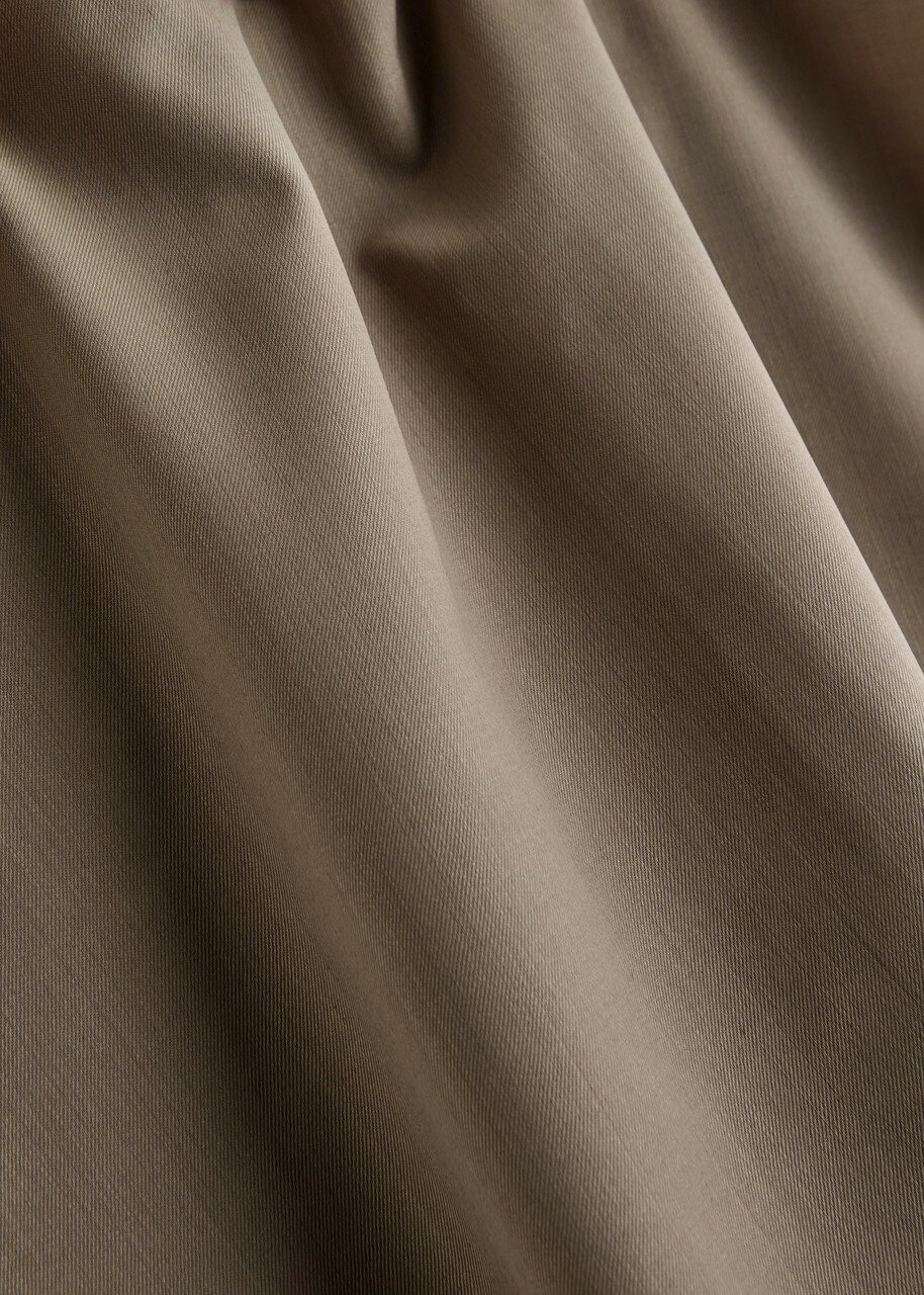 Matteau Wool-blend Mini Skirt Taupe