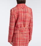 Prada Wool, cotton, and silk tweed jacket