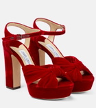 Jimmy Choo - Heloise 120 velvet platform sandals