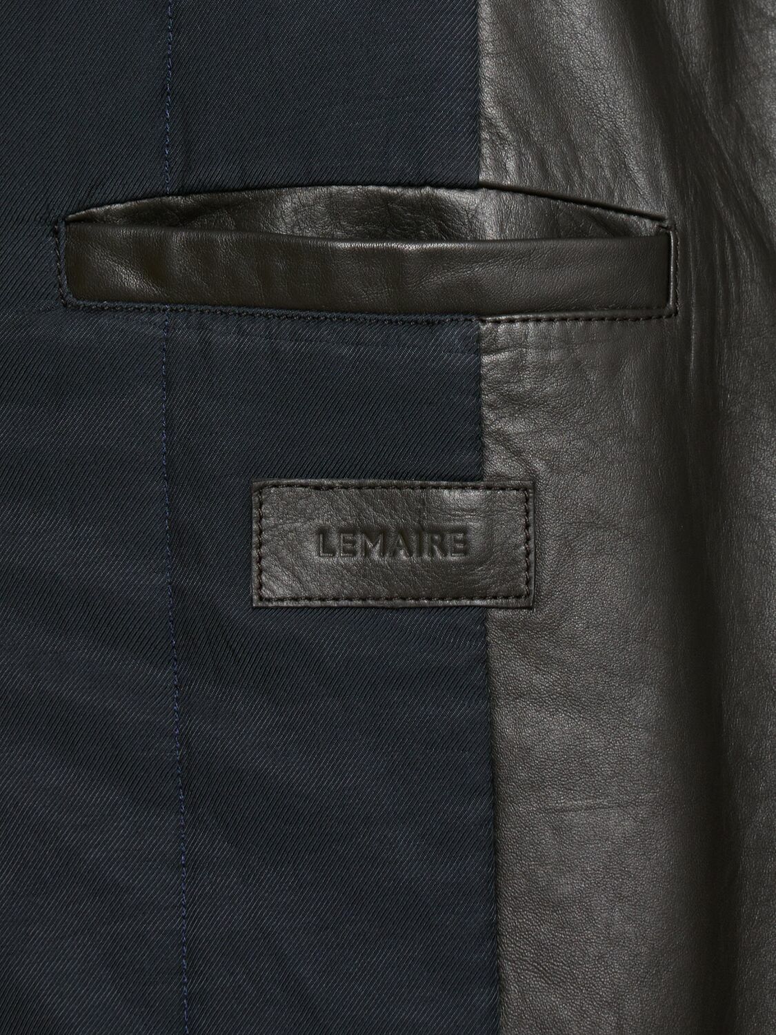 LEMAIRE Quilted Leather Jacket