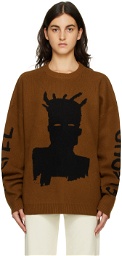 Études Brown Basquiat Edition Rei Self-Portrait Sweater