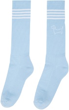 Thom Browne Blue Hector Icon Athletic Socks