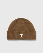 AMI Paris AMI DE COEUR BEANIE Brown Mens Beany