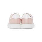 Joshua Sanders Pink and White Square Toe Sneakers