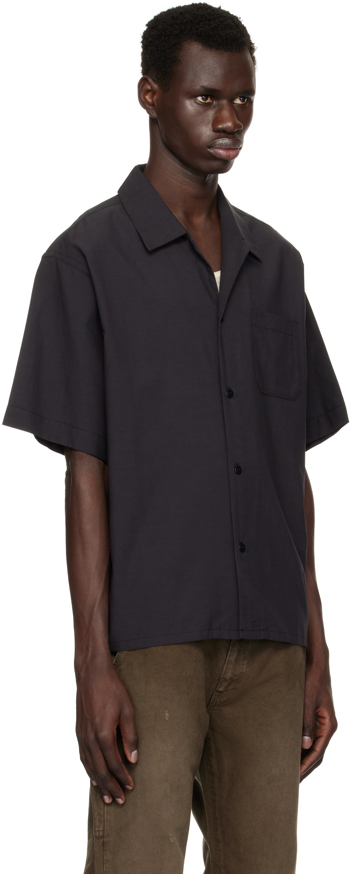 John Elliott Black Camp Shirt