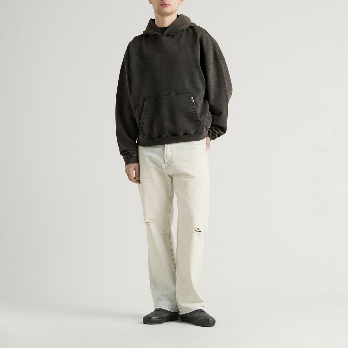 Represent Men's Boxy Oversized Hoodie in Coffee