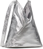 MM6 Maison Margiela Silver Triangle Ballet Bag