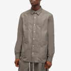 Rick Owens Men's Fogpocket Technical Outershirt in Dust
