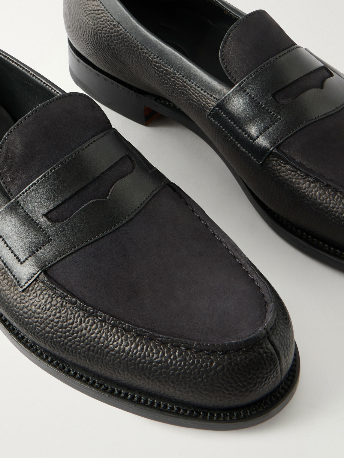 J.M. Weston - 180 Full-Grain Leather Loafers - Black
