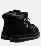 Sacai x UGG suede and shearling hiking boots