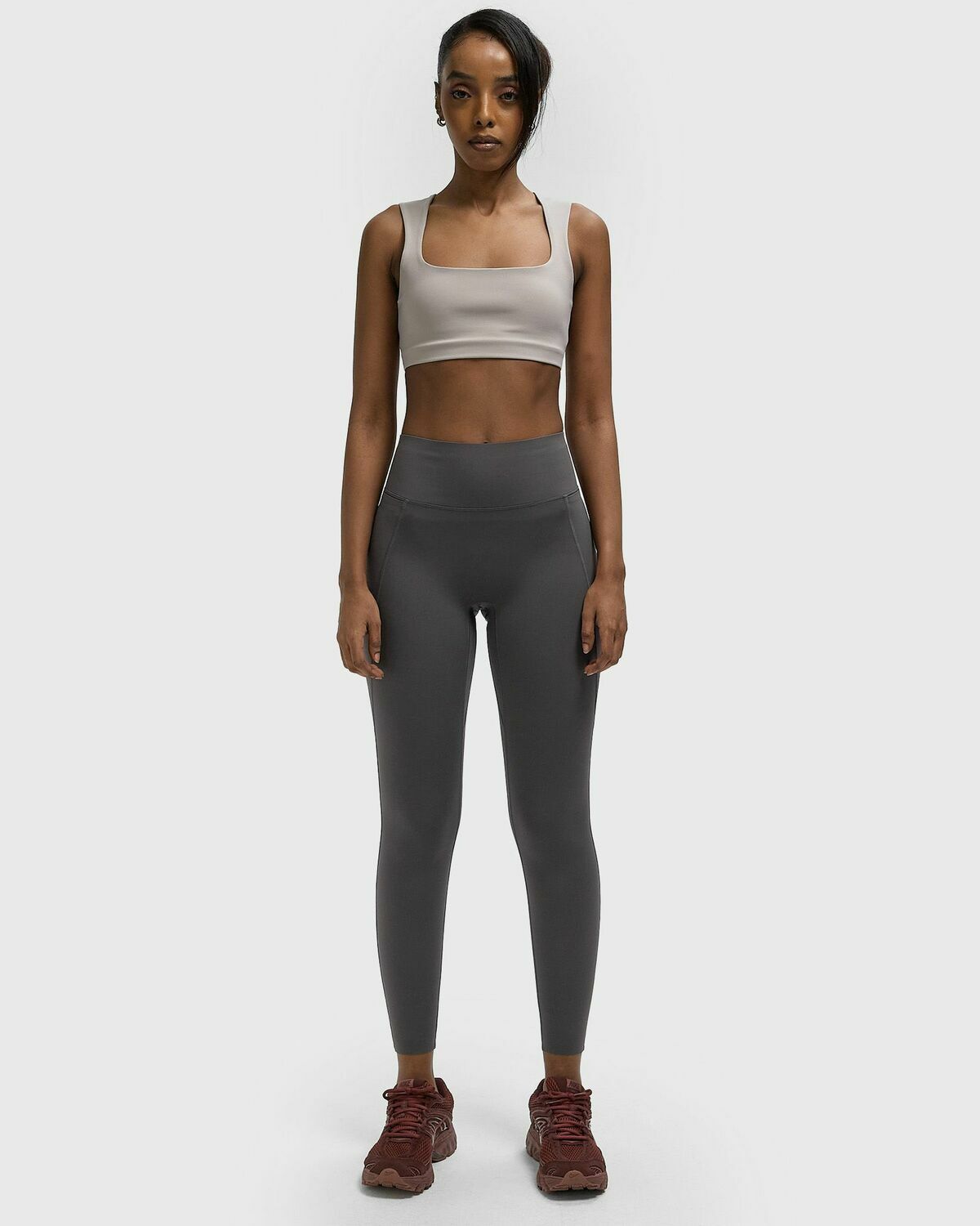Nike ZENVY BRA CS SSNL Grey Womens (Sports-) Bra