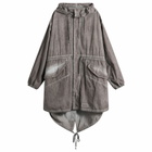 Maison Margiela Men's Parka Jacket Coat in Taupe