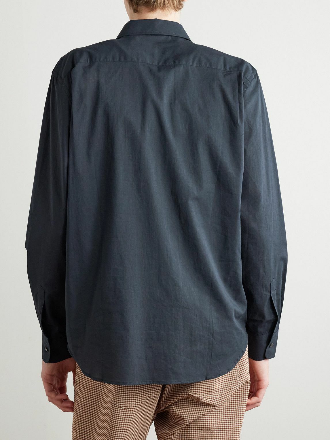 De Bonne Facture - Artist Cotton-Voile Shirt - Blue