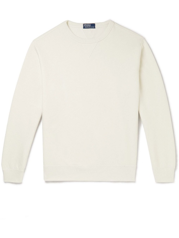 Photo: Polo Ralph Lauren - Chariots of Fire Cotton-Blend Jersey Sweatshirt - Neutrals