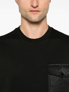 Moncler Black Flap-Pocket T-Shirt