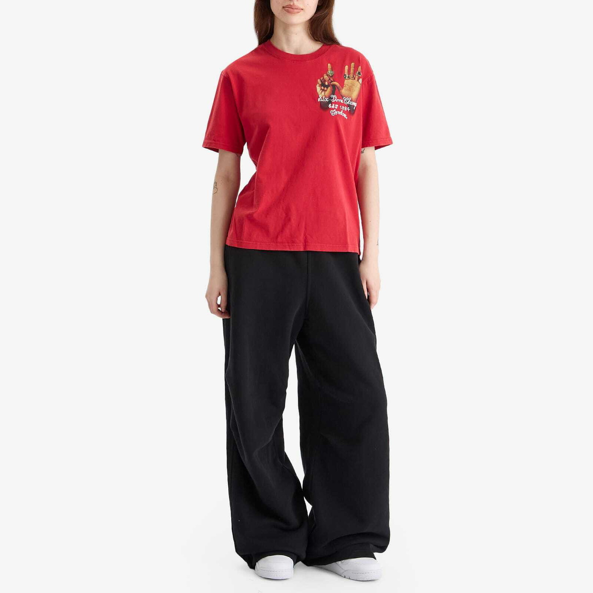 Air Jordan Women's W Graphic 6 Ring T-Shirt in Varsity Red