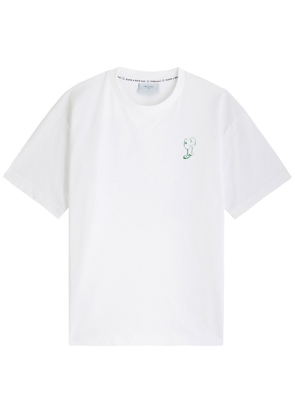 Photo: Percival Cicchetti Printed Jersey T-shirt White