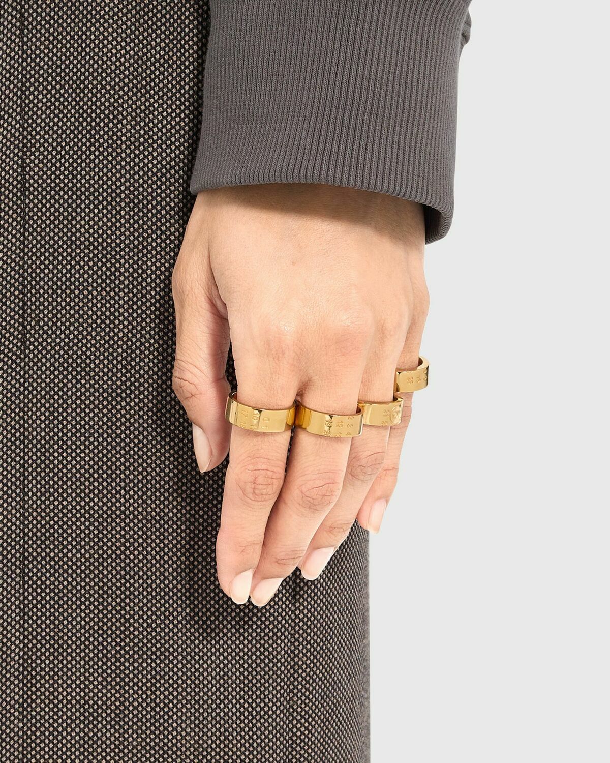 Maison Margiela MM6 RING gold Womens Jewellery