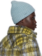 Marni Blue Shetland Wool Beanie