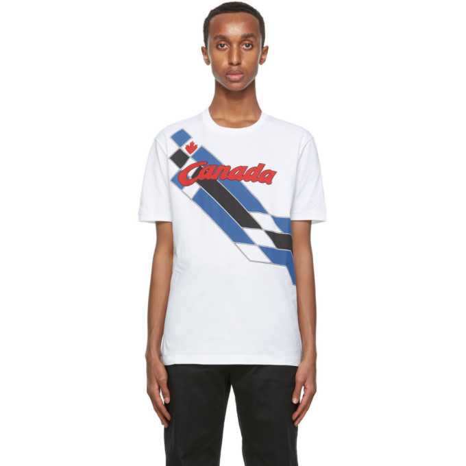 Photo: Dsquared2 White Canada T-Shirt