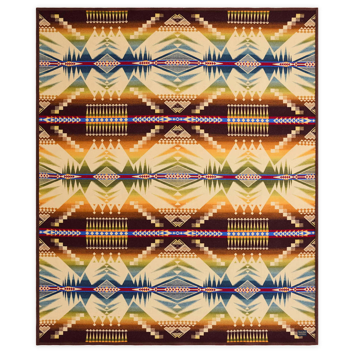 Pendleton Jacquard Unnapped Throw in Mystic Lake 