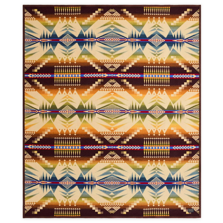 Photo: Pendleton Jacquard Unnapped Throw in Mystic Lake 
