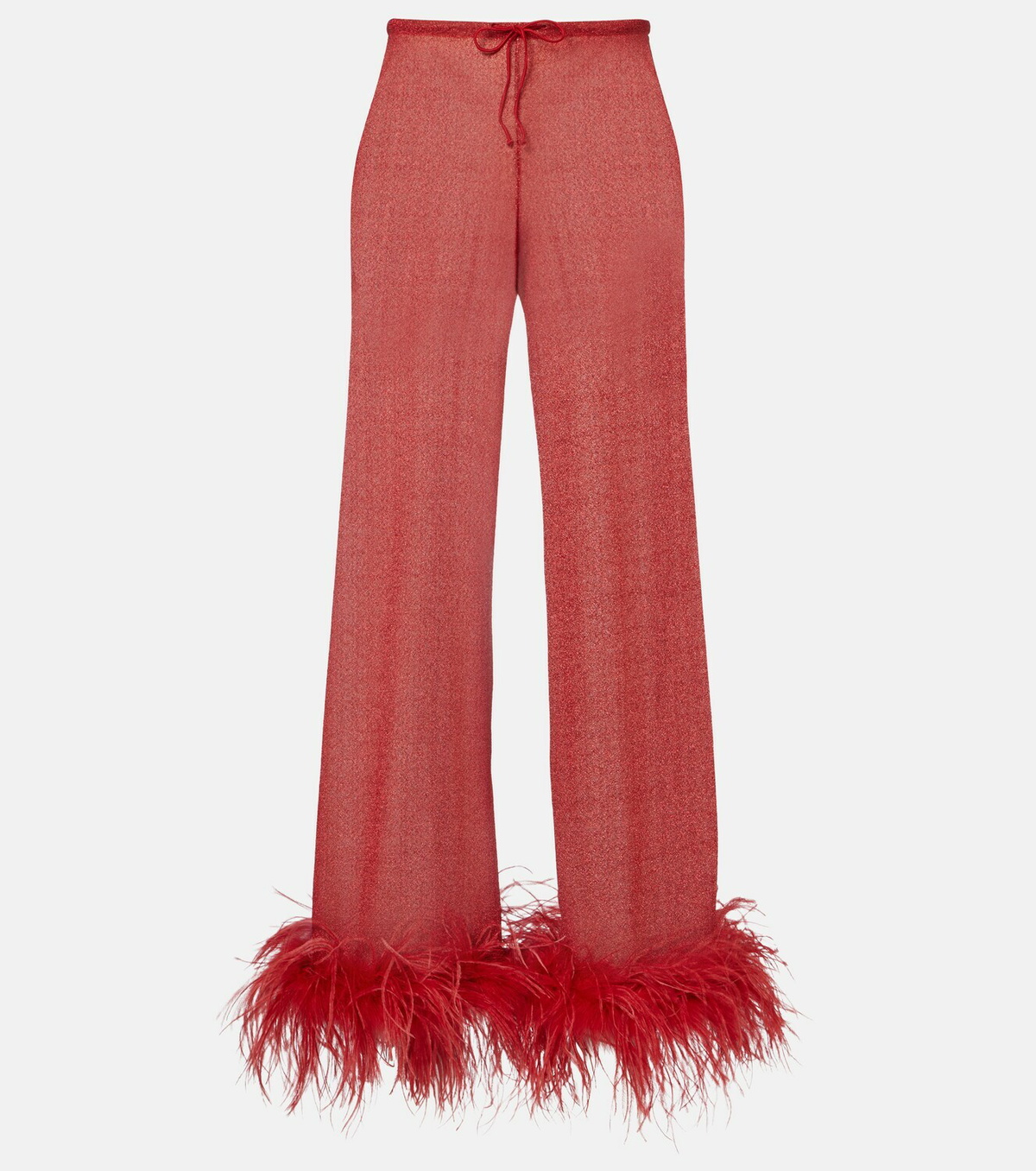 Oséree Lumière Plumage wide-leg pants