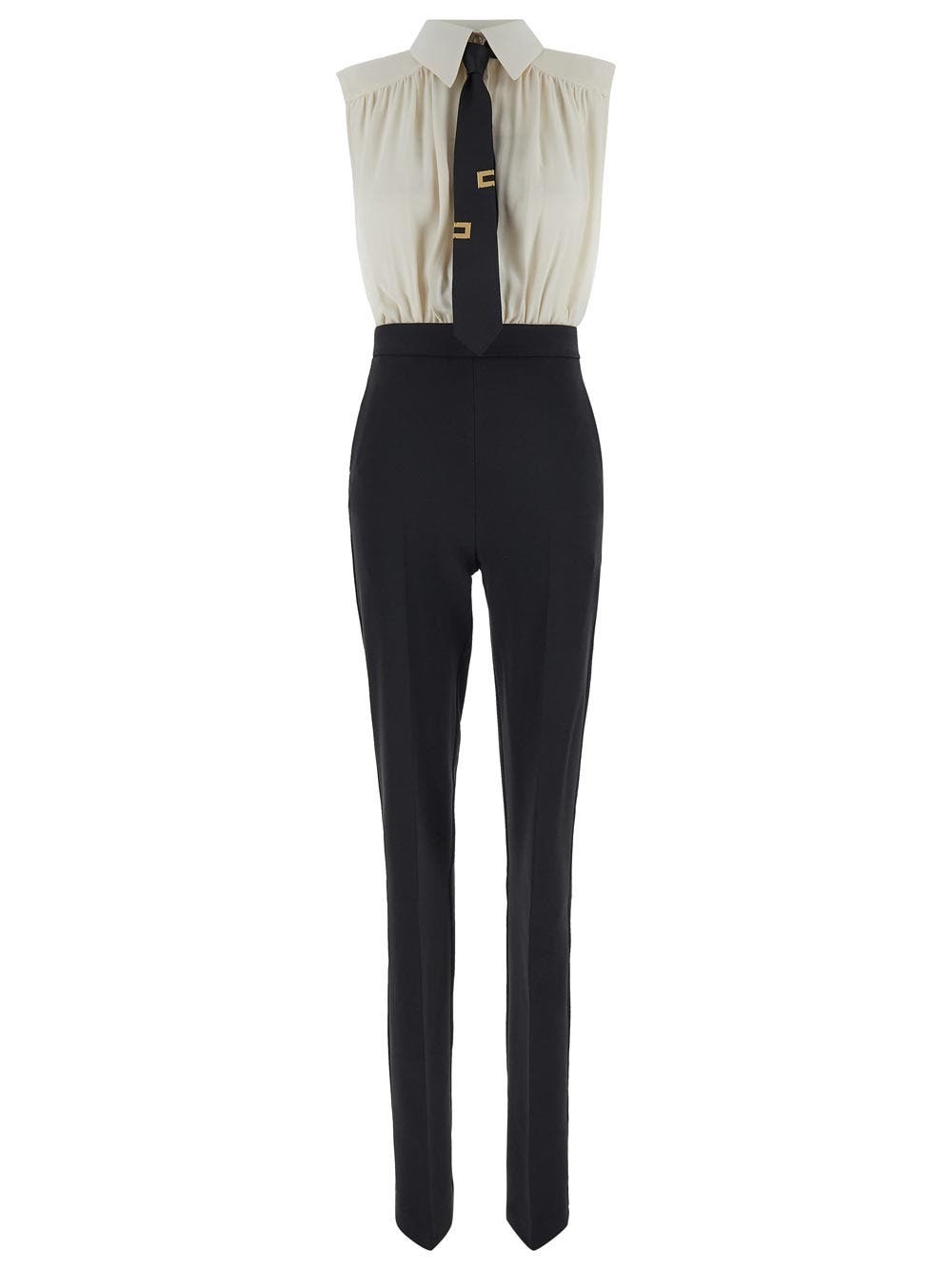 ワンピース ELISABETTA FRANCHI Viscose jumsuit with removable trouser Elisabetta Franchi Viscose Jumpsuit Elisabetta Franchi