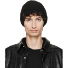 Rick Owens Black Tower Ribbed Beanie
