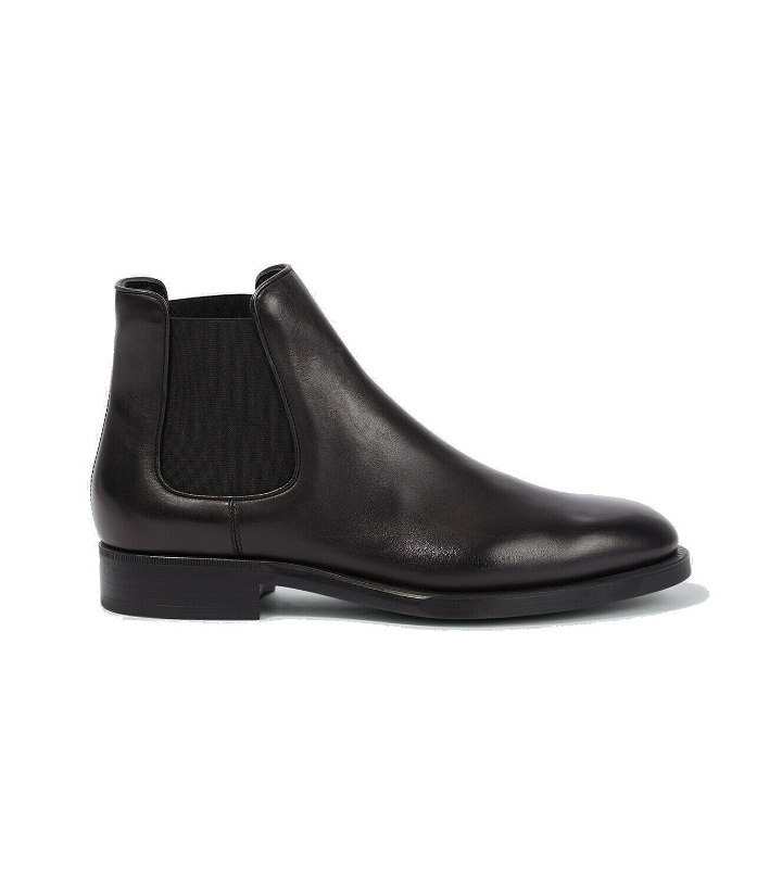 Photo: Giorgio Armani Leather ankle boots
