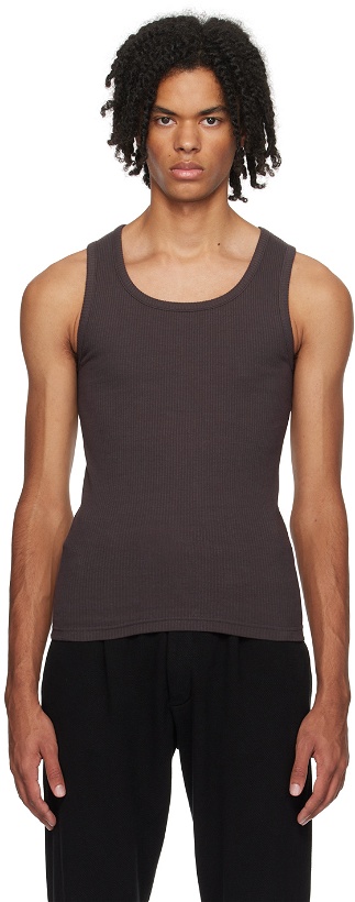 Photo: Seventh Brown Square Neck Tank Top