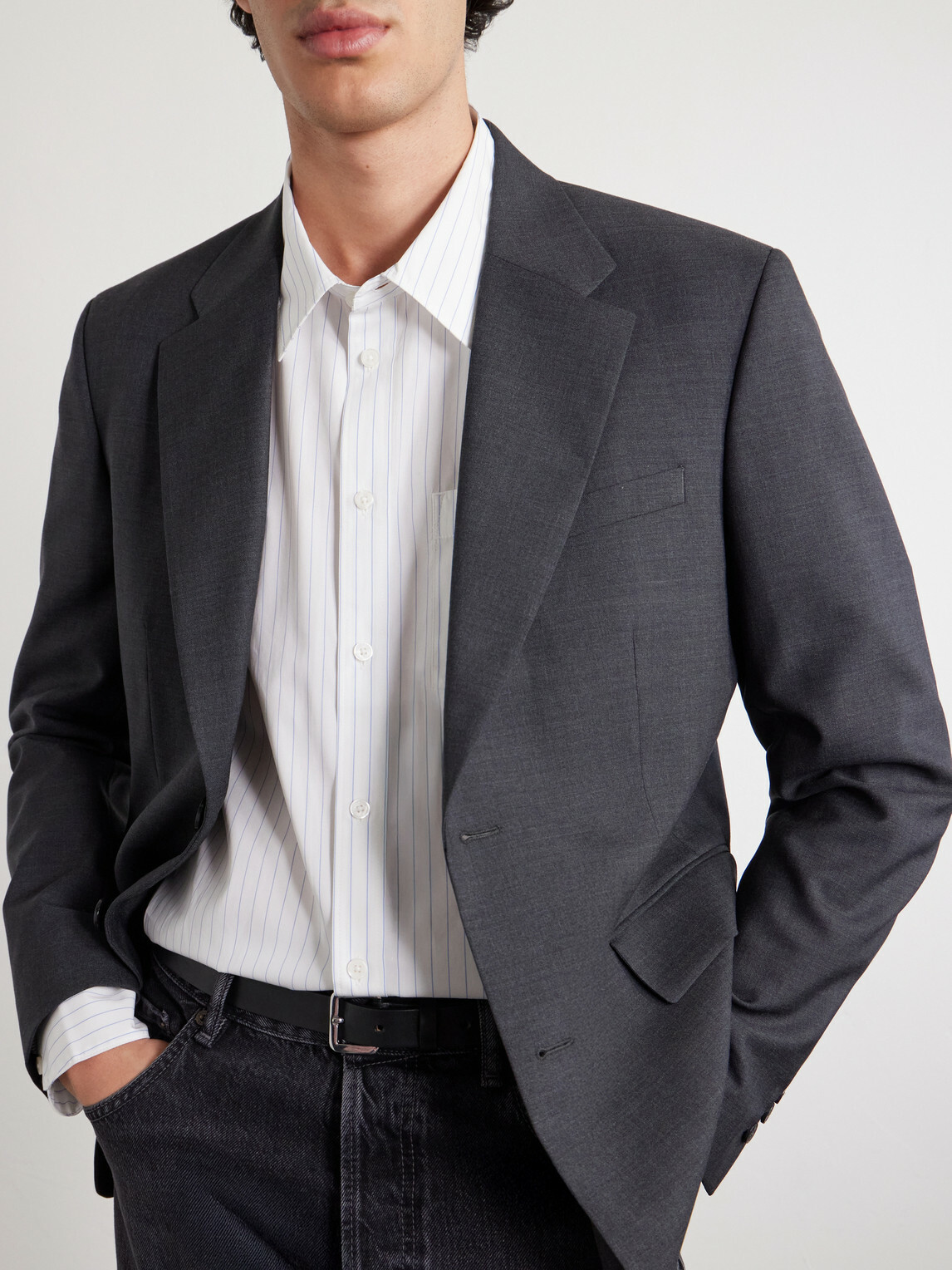 Rag & Bone - Striped Cotton-Poplin Shirt - White