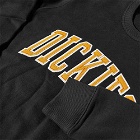Dickies Men's Aitkin College Logo Crew Sweat in Black Yellow