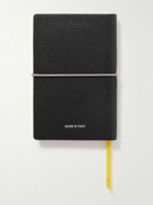 Serapian - Logo-Print Full-Grain Leather Notebook