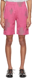 NEEDLES Pink Drawstring Shorts