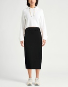 Manila Grace Womens Midi skirt in Black