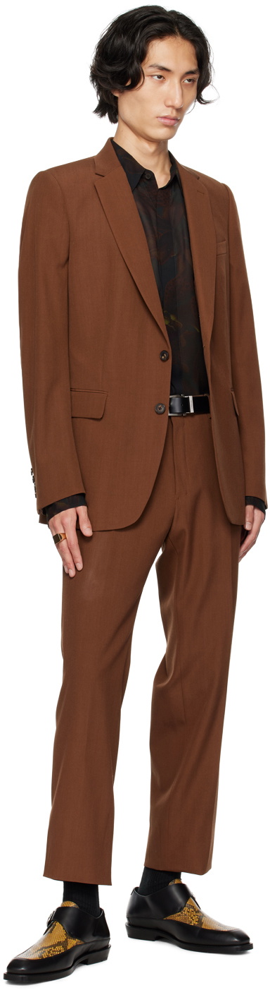 Orange Notched Lapel Prince Suit with Short Pants for Summer main image 1
