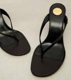 Saint Laurent Sue 75 leather thong sandals