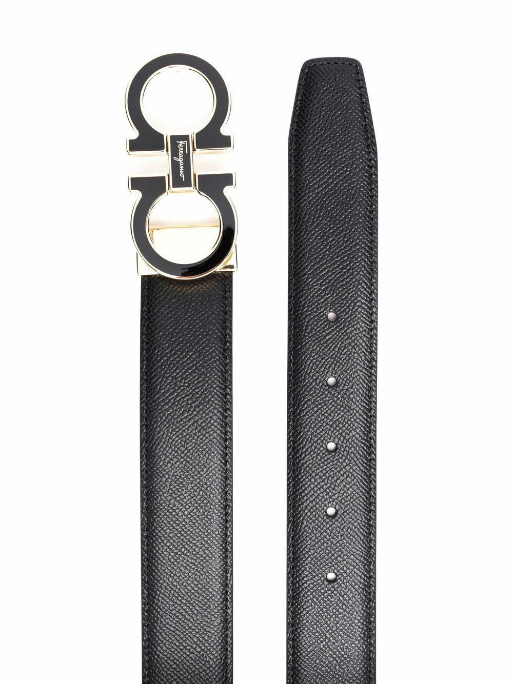 FERRAGAMO - Gancini Adjustable Leather Belt Salvatore Ferragamo