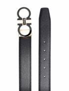 FERRAGAMO - Gancini Adjustable Leather Belt